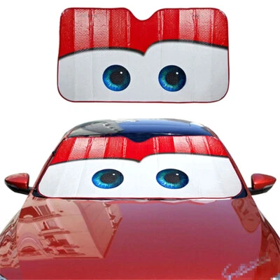 Big Eye Car Windshield Sunshade UV Protection Front Window Visor Cover Accessory - Image 1 of 4