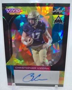 2023 Leaf Vivid Christopher Vizzina Vivid Autograph Auto #1/5 Black Crystal ARC - Picture 1 of 3