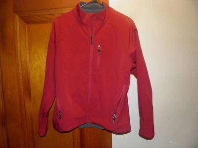 Landway Men's 3 Layer Micro Fleece Soft Shell Jacket small burgundy Red Hook - Image 1 of 4