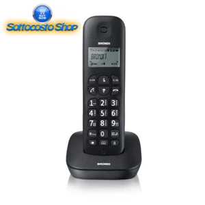 TELEFONO PER ANZIANI SEMPLICE BRONDI CORDLESS WIRELESS SENZA FILI VIVAVOCE - Foto 1 di 2