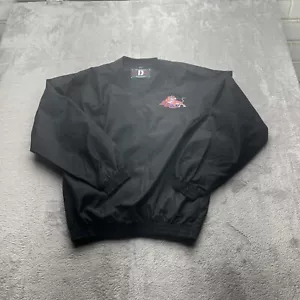 Dunbrooke Black Savannah State Tigers Windbreaker Mens Medium Pullover Vintage - Picture 1 of 9