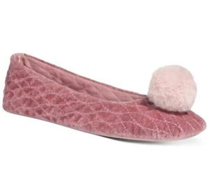 New Kate Spade Fluffed Ballerina Slippers PINK Size 7.0 - Picture 1 of 1