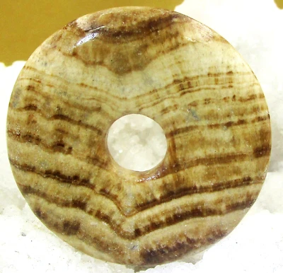 Aragonit   NATUR    Donut    Anhänger    braun        40 mm        Nr.2 - Bild 1 von 2