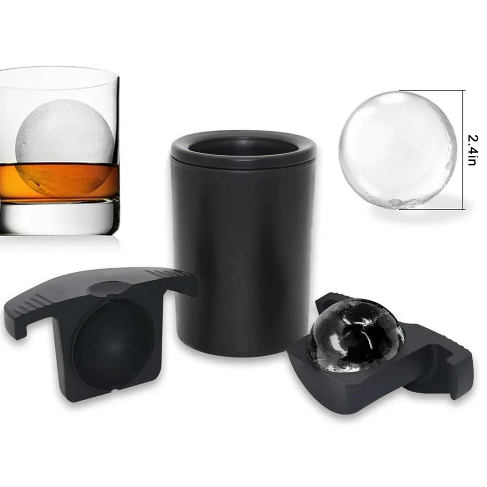 Molde para hacer bolas de hielo transparente premium de 2,4" Foto 1 de 1