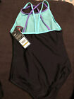 Speedo Women’s Athletic One Piece Swimsuit Size 14 ( Youth) Multicolor NWT