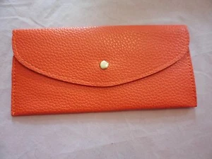 Orange Envelope Wallet w/Snap Closure - Picture 1 of 3
