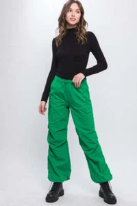 Loose Fit Parachute Cargo Pants - Picture 1 of 20