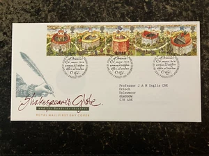 United Kingdom 1995 - Shakespeare's Globe stamps FDC Edinburgh Philatelic Bureau - Picture 1 of 1