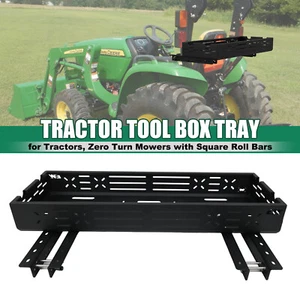 Caja de herramientas de tractor de alta resistencia cesta universal para tractor y cortacésped de giro cero - Imagen 1 de 20