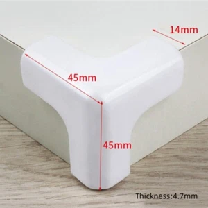 8 piezas protectores de esquina protectores de esquina de mesa silicona suave blanco - Imagen 1 de 3