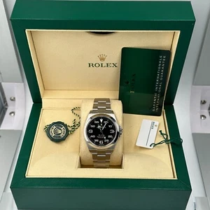 Unworn Rolex Air-King 126900 40mm Black Arabic Luminous Dial Unworn 2024 Card - Picture 1 of 12