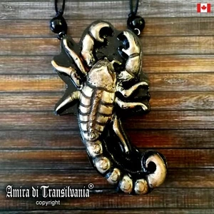 zodiac horoscope necklace talisman astrology symbol amulet pendant scorpion sign - Picture 1 of 24