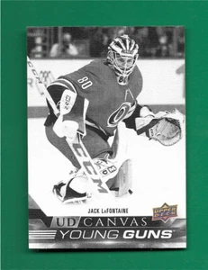 2022-23 Upper Deck Series 1 Jack LaFontaine Canvas Black & White Young Guns RC - Picture 1 of 1