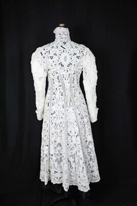 EDWARDIAN BATTENBURG TAPE LACE COAT 1908 - Picture 1 of 19