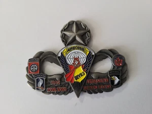 2008 Gun Devils Airborne 319th AFAR CHALLENGE COIN Iraq Afghanistan Vietnam - Picture 1 of 7