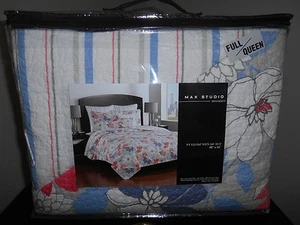 New Full Queen Quilt Bold Floral Pattern - Picture 1 of 3
