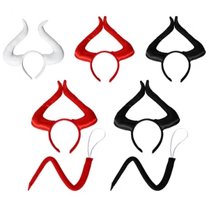 Adults Kids Headwear Unique Horn Headband Trendy Triangular Tip Tail Fashion - Picture 1 of 33