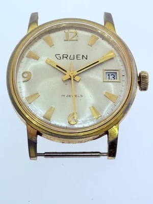 GRUEN CAL. 1318 - 33MM MENS VINTAGE 17 JEWEL WRIST WATCH - Image 1 of 4