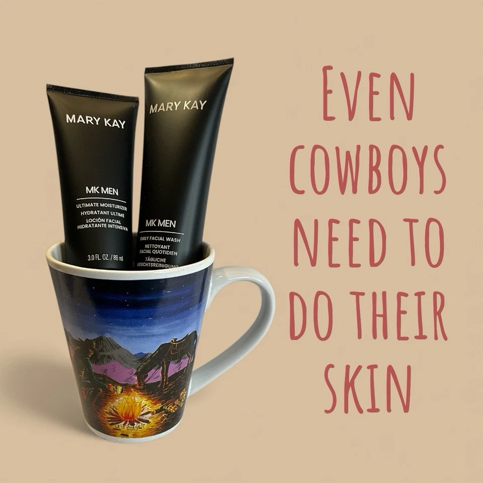 Cuidado de la piel Mary Kay para hombre con taza vintage Foto 1 de 1