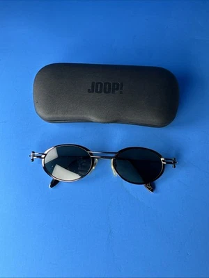 Y2K JOOP!  GAFAS DE SOL REDONDAS OVALADAS DE METAL ARMADO con estuche Modelo 8770-131 Steampunk Foto 1 de 4