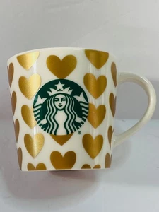 Starbucks Kaffee Demitasse Tasse 2015 Gold Herzen Espressotasse Mini 3oz - Bild 1 von 10