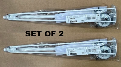 1X_ Pata IKea KRILLE con Rueda Blanca 27 1/2" Ruedas Bloqueables 302.502.57 Nuevo Foto 1 de 4