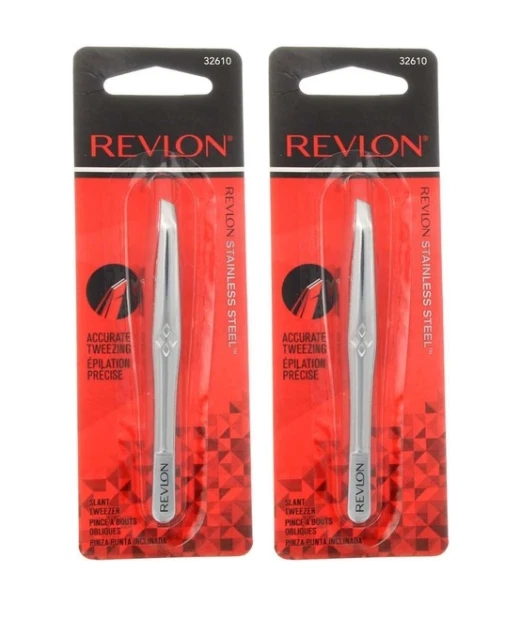 Revlon Stainless Steel Accurate Tweezing Pack of 2 - Image 1 of 1