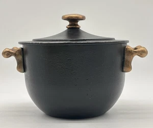 Vintage Goebel hierro fundido cobre guisado fondue camping fuego olla con tapa - Imagen 1 de 14