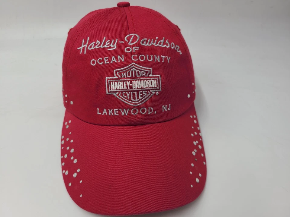 Mujeres Harley Davidson of Ocean County Lakewood NJ Deslumbrante Correa Gorra Gorra Foto 1 de 4