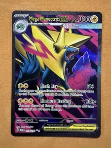 Mega Manectric ex 158/132 Me01: Mega Evolution Holo Pokemon Card - Picture 1 of 3