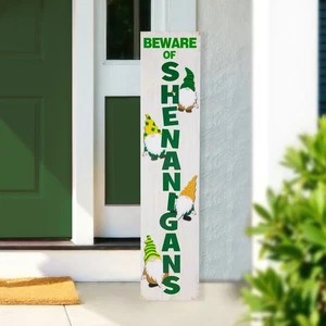 Northlight 35.75" Beware of Shenanigans St. Patricks Day Wall Sign - Picture 1 of 7