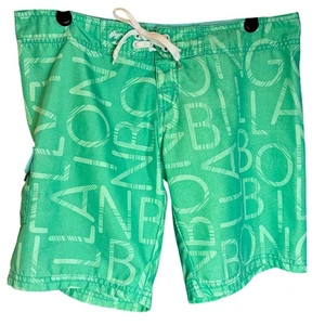BILLABONG JUNIOR BOARD SHORTS TEAL WAIST 32" WOMEN’S SIZE 5 POCKET - Picture 1 of 8