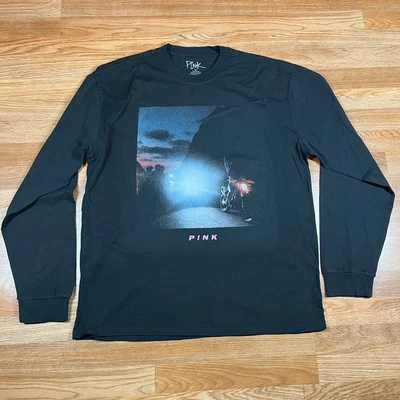 PINK Official Pink Tour Merchandise Black Heavyweight Longsleeve Tee Sz XL - Image 1 of 4