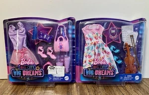 NEW Barbie Big City Dreams Outfits & Accessory Sets Lot of 2 Ballet & Violin - Picture 1 of 7