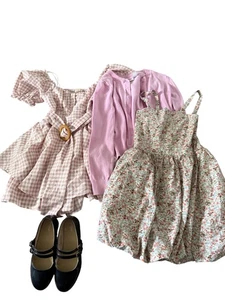 GIrls Size 8 Medium Cottage Cardigan Dress Bundle Dress Cat & Jack Shoes 13 - Picture 1 of 10