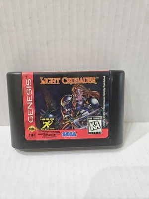 1995 Light Crusader Sega Genesis Video Game Authentic Cartridge Only Tested OEM - Image 1 of 4