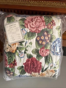Vintage Nettle Creek Tagesdecke Quilt bestickt MCM Mod Floral 60x80 Queen - Bild 1 von 8