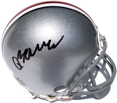 QUINN EWERS #3 SIGNED OHIO STATE BUCKEYES MINI FOOTBALL HELMET PSA/DNA - Image 1 of 3