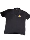 Vintage Los Angeles Lakers Shirt Mens XL Black Polo Colorful Antigua Embroidered