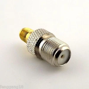 Conector adaptador coaxial recto RF Jack hembra a conector hembra F Jack 1 pieza - Imagen 1 de 5