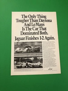 JAGUAR XJR-12 LM XJR 12 ORIGINAL VINTAGE PRINT AD ADVERTISEMENT PRINTED A1 - Picture 1 of 1