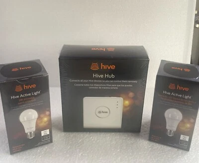 Hive Smart Hive Hub BRAND NEW SEALED/  2 Hive Active Light Bulbs  NEW! - Image 1 of 4