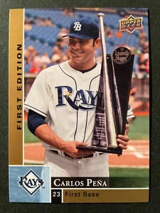Carlos PENA 2009 Upper Deck First Edition Baseball #278 Tampa Bay Rays - Picture 1 of 2