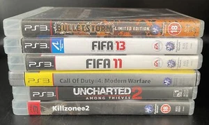 PS3 Games Bundle 6 Game Lot PlayStation 3 Uncharted Killzone COD FIFA CIB - Picture 1 of 8