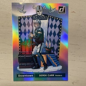 2021 Panini Donruss Optic Downtown Laser Prizm Case Hit SSP Derek Carr MINT 🔥