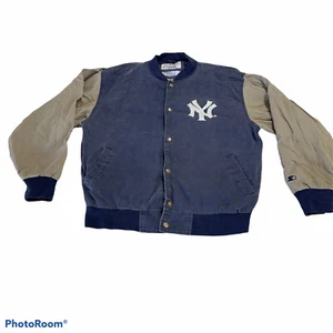 New York Yankees jacket Throwback Baseball Varsity Starter mlb sz Large.. - Picture 1 of 11