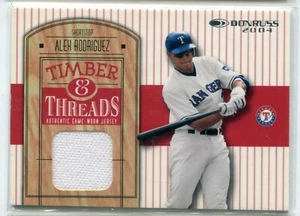 2004 Donruss Alex Rodriuez Timber & Threads GU JERSEY RELIC (White) RANGERS - Picture 1 of 1