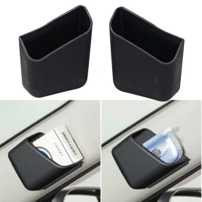 2x Accessory Black Car Pillar Cigarette Phone Organizer Storage Bag Box Holder - Image 1 of 4