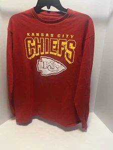 Kansas City Chiefs Equipo NFL Ropa Roja L/S Camiseta Para Hombre L KC Chiefs - Imagen 1 de 6