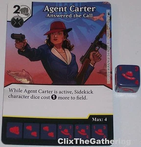 AGENTE CARTER: RESPONDIDO A LA LLAMADA 81 Deadpool Marvel Dice Masters Raro - Imagen 1 de 1
